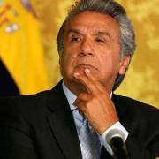 Lenin Moreno ponders his defense in the Ina Papers case.